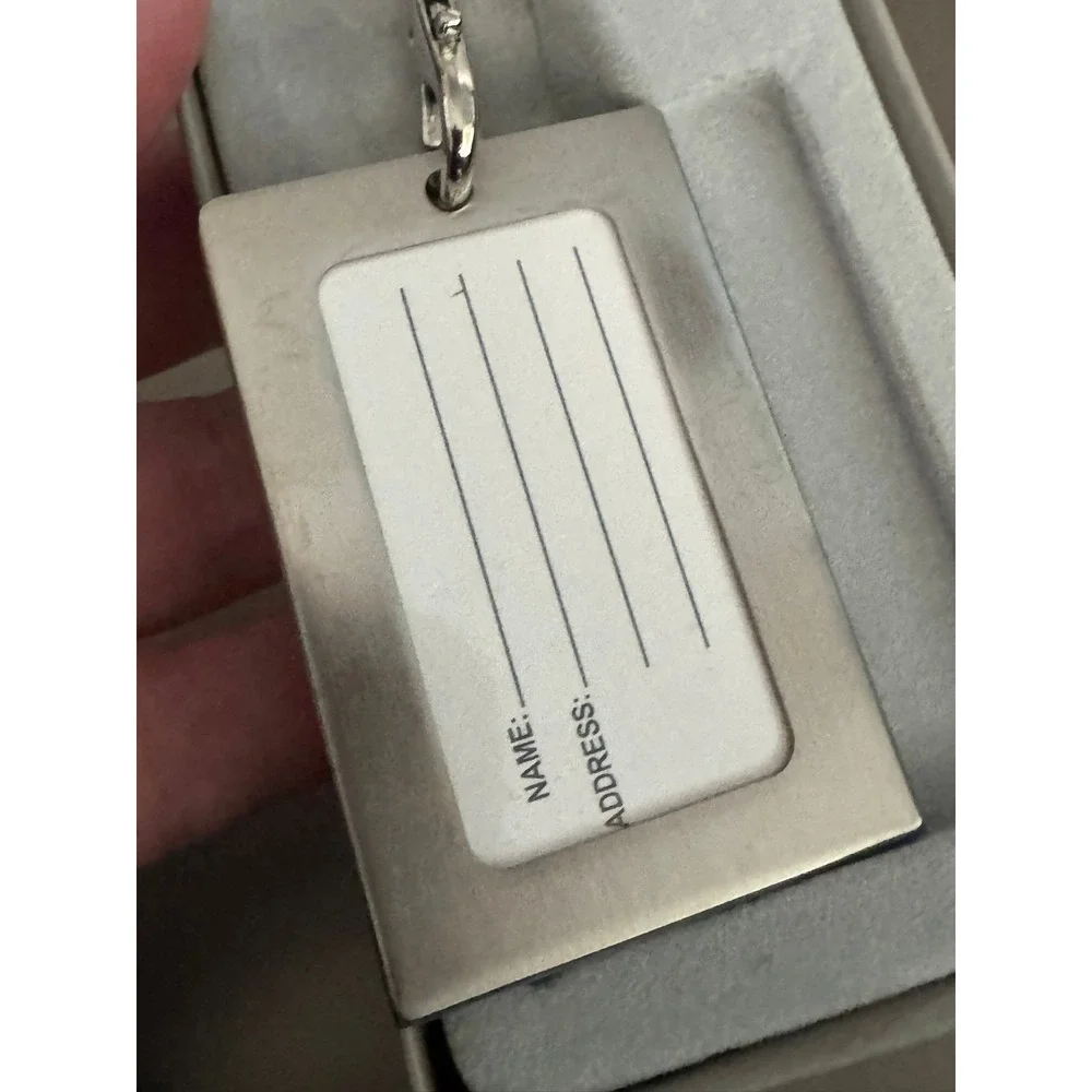 Arlington Public Schools Metal Keychain ID Tag Gift Boxed Silver Tone Logo